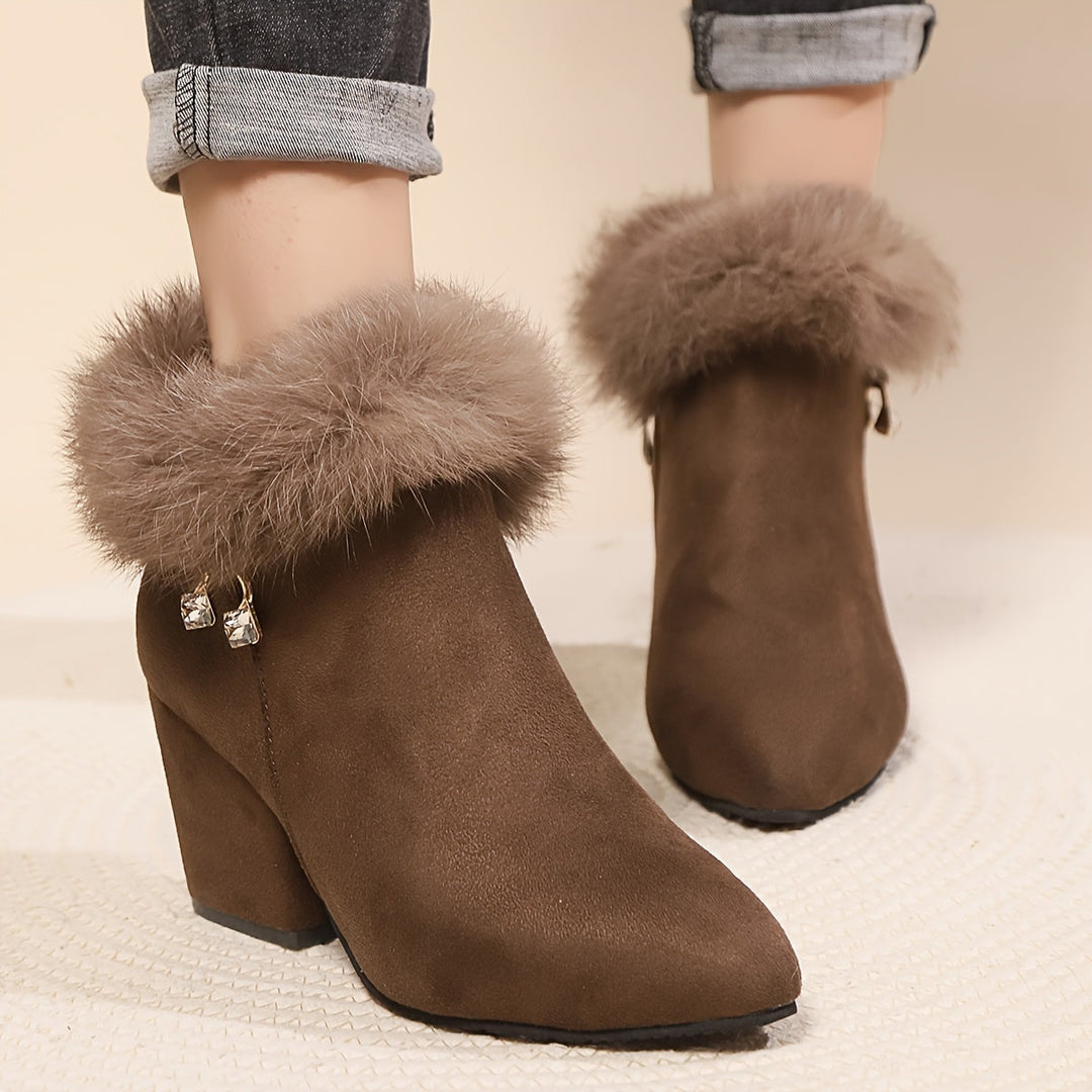 Wulfmara | Damen Stiefeletten mit Blockabsatz - Black - Image 6