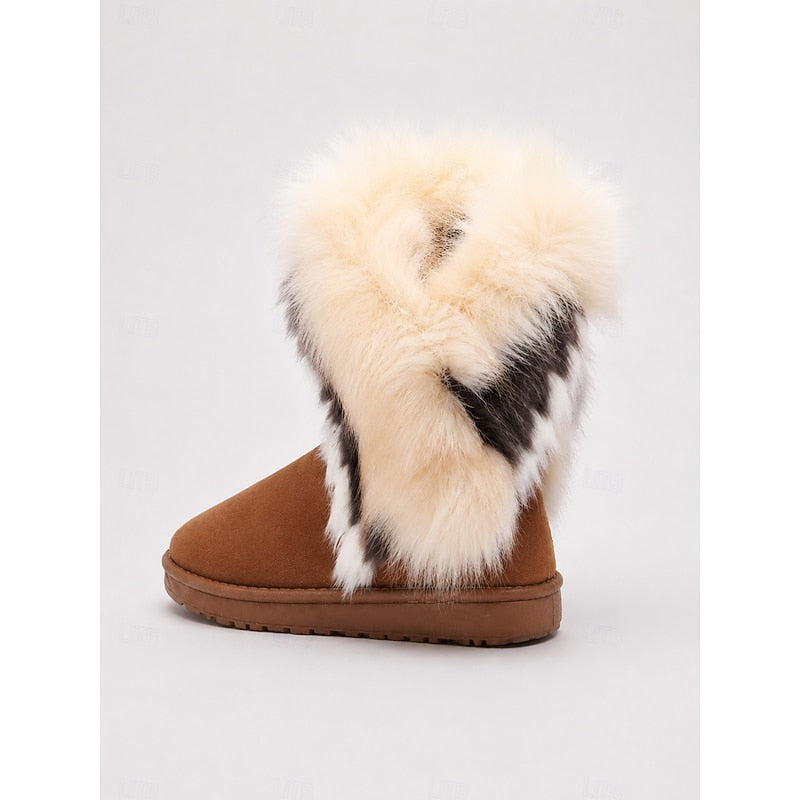 Wulfriede | Damen Wasserdichte Winterstiefel mit Fellbesatz - Camel - Image 3