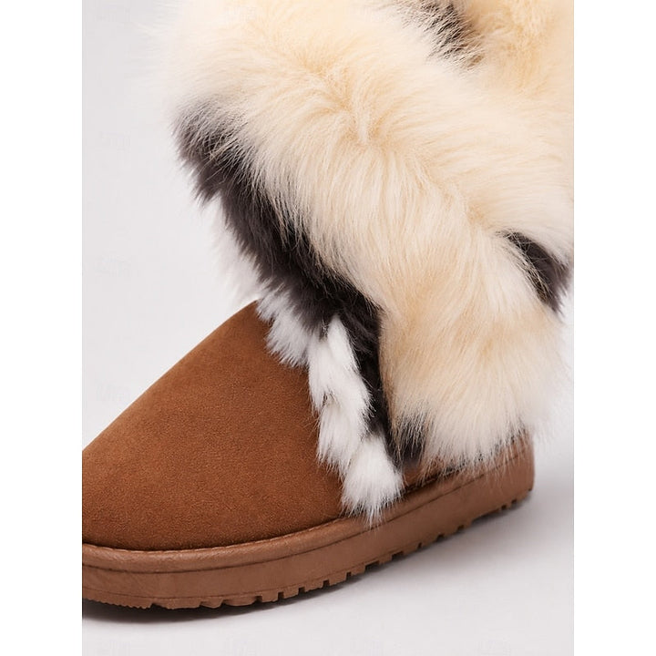 Wulfriede | Damen Wasserdichte Winterstiefel mit Fellbesatz - Camel - Image 4