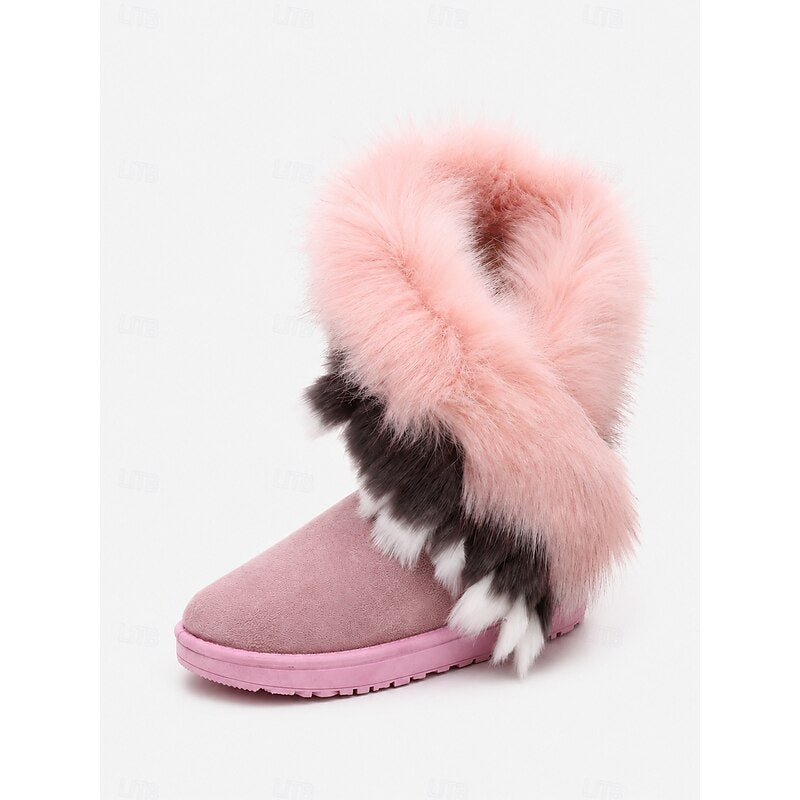 Wulfriede | Damen Wasserdichte Winterstiefel mit Fellbesatz - Camel - Image 8