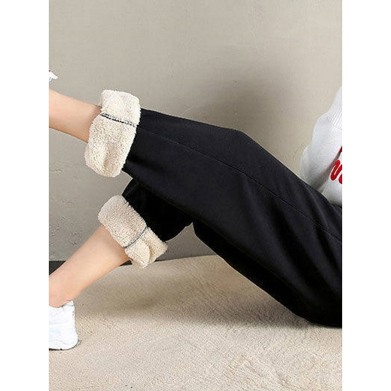 Sylvara | Damen Gefütterte Jogginghose High-Waist